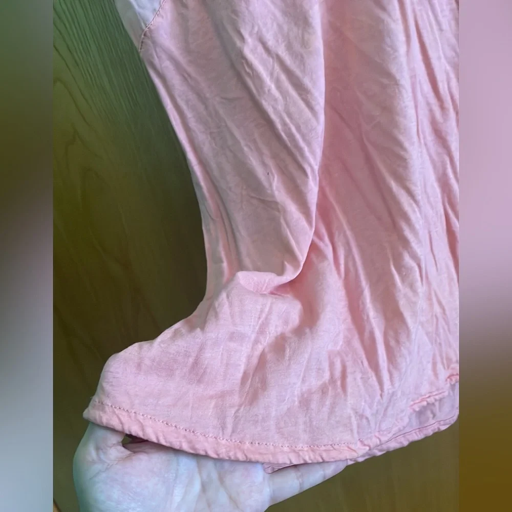 ZARA | limited edition cotton and silk pink sheer t shirt | size M - Picture 7 of 7